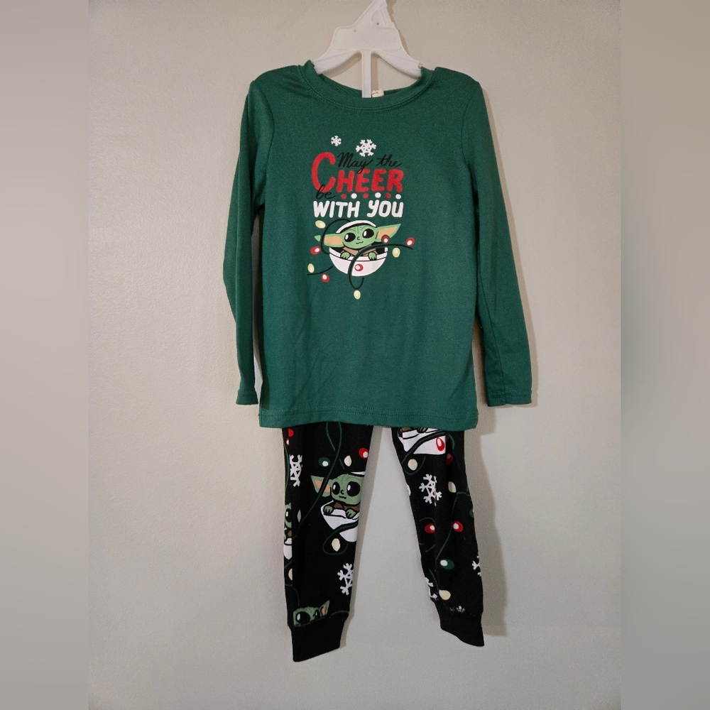 Munki Munki Baby Yoda Christmas Pajamas Mandalorian Star Wars 3T